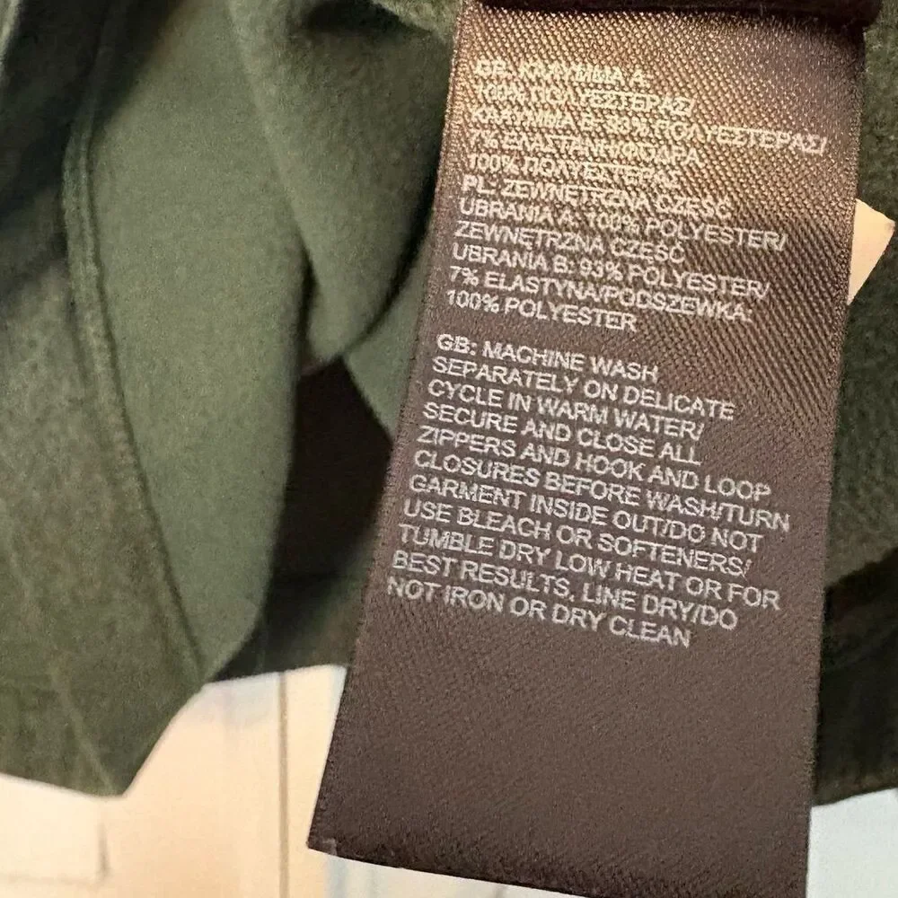 North Face Green‎ 1/4 Zip Pullover Size XL